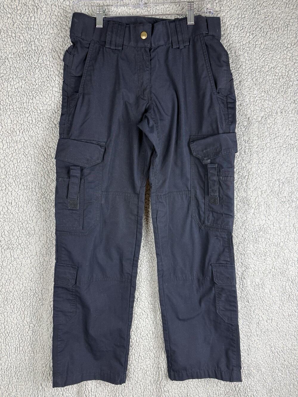 5.11 Tactical Heavy Duty Cargo Utility Pants Womens Size 6 Navy Blue pockets